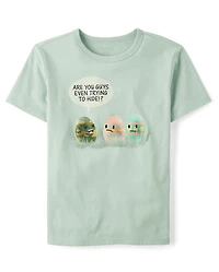 Boys Easter Egg Humor Graphic Tee
