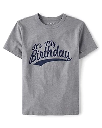 T-shirt graphique pour garçons « C'est mon anniversaire »