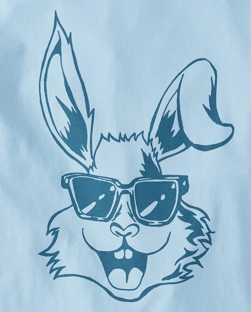 Boys Easter Bunny Sunglasses Graphic Tee