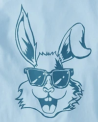 Boys Easter Bunny Sunglasses Graphic Tee