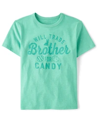 Kids Will Trade Brother For Candy Easter Egg Graphic Tee