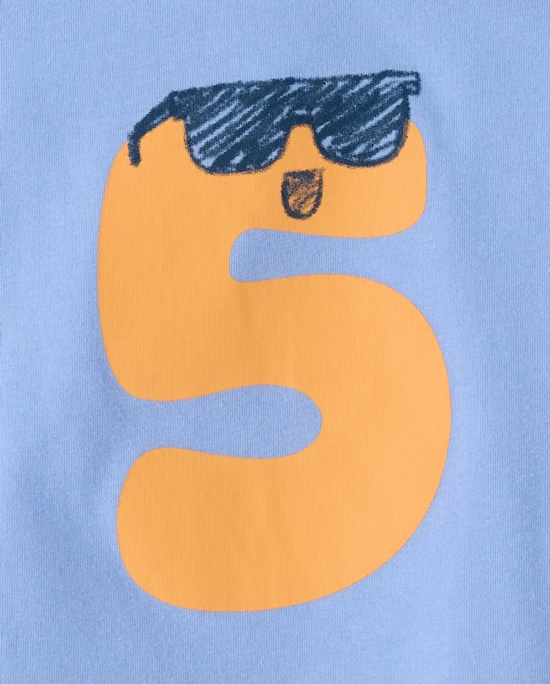 Baby And Toddler Boys Birthday Graphic Tee