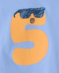 Baby And Toddler Boys Birthday Graphic Tee