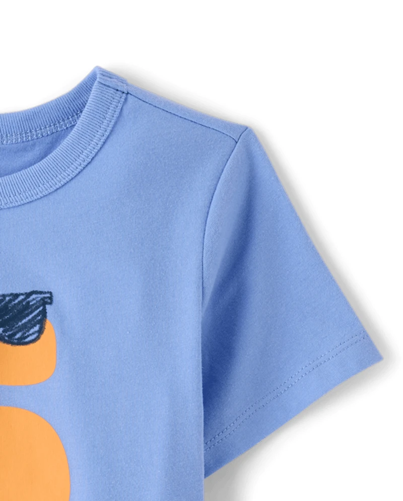 Baby And Toddler Boys Birthday Graphic Tee