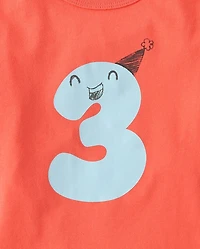 Baby And Toddler Boys Birthday Graphic Tee