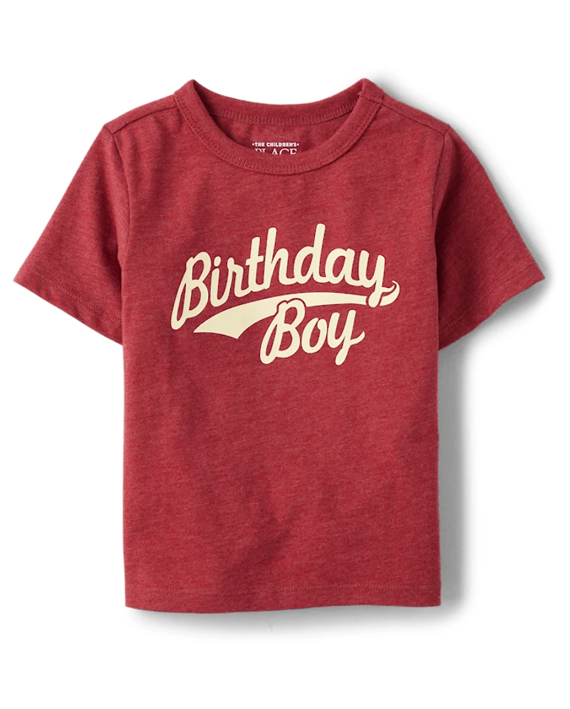 Baby And Toddler Boys Birthday Boy Graphic Tee