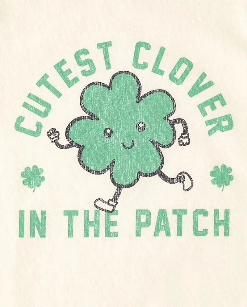 Baby And Toddler Boys St. Patrick's Day Cutest Clover Graphic Tee