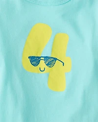 Baby And Toddler Boys Birthday Graphic Tee