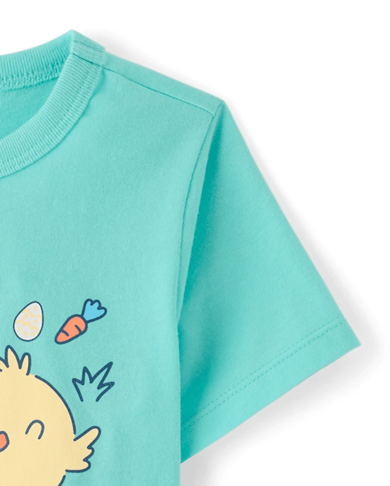 Baby And Toddler Boys Easter Egg Chick Graphic Tee