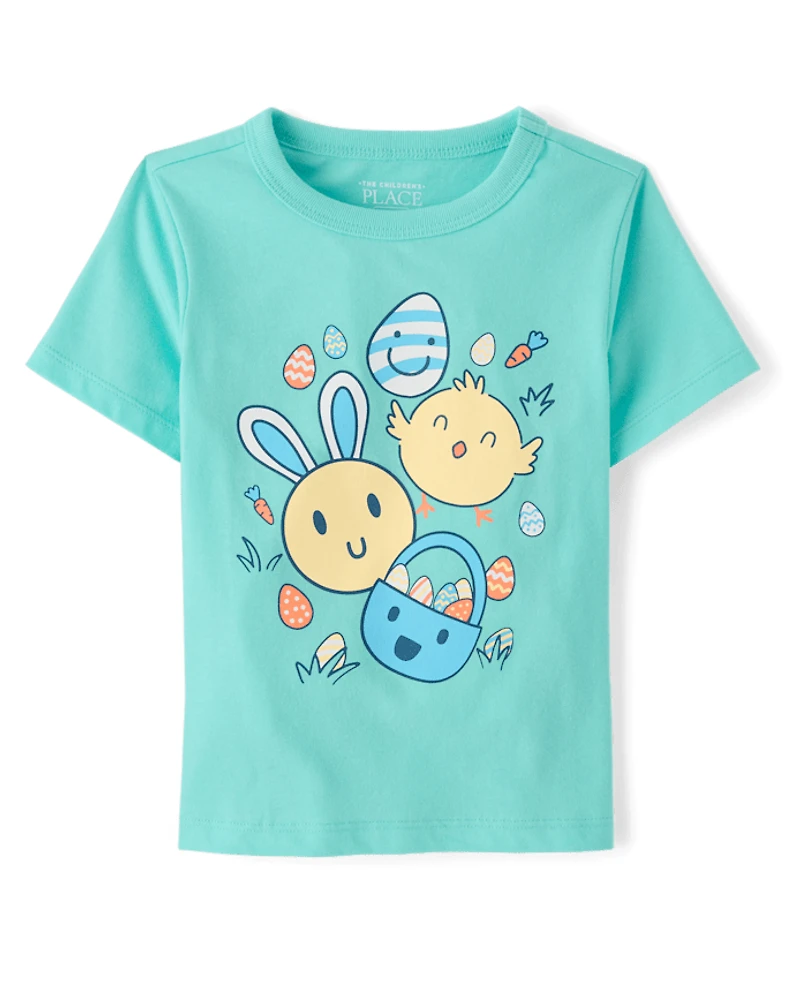 Baby And Toddler Boys Easter Egg Chick Graphic Tee