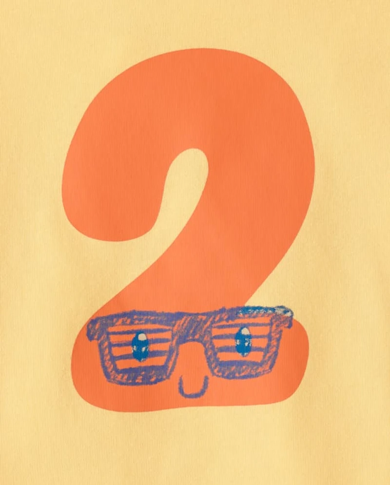 Baby And Toddler Boys 2 Birthday Graphic Tee