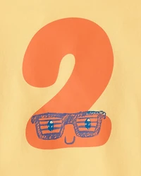 Baby And Toddler Boys 2 Birthday Graphic Tee