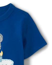 Baby And Toddler Boys Birthday Monster Truck Graphic Tee