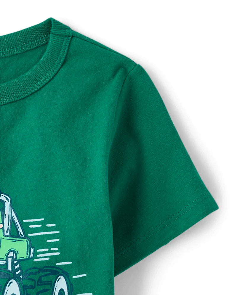 Baby And Toddler Boys St. Patrick's Day Truck Graphic Tee