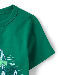 Baby And Toddler Boys St. Patrick's Day Truck Graphic Tee