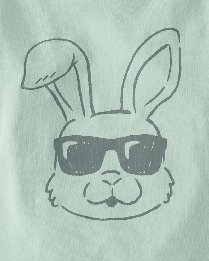 Baby And Toddler Boys Easter Bunny Sunglasses Graphic Tee