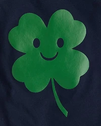 Baby And Toddler Boys St. Patrick's Day Happy Clover Graphic Tee