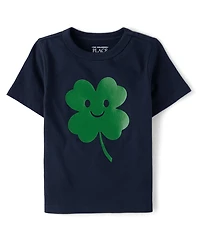 Baby And Toddler Boys St. Patrick's Day Happy Clover Graphic Tee