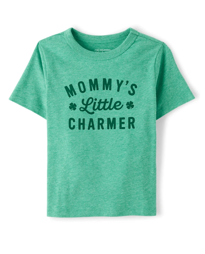 Baby And Toddler Boys St. Patrick's Day Mommy's Charmer Graphic Tee