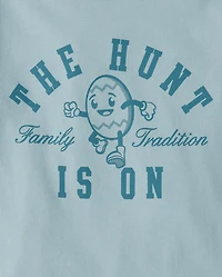 Baby And Toddler Boys Matching Family Easter The Hunt Is On Graphic Tee