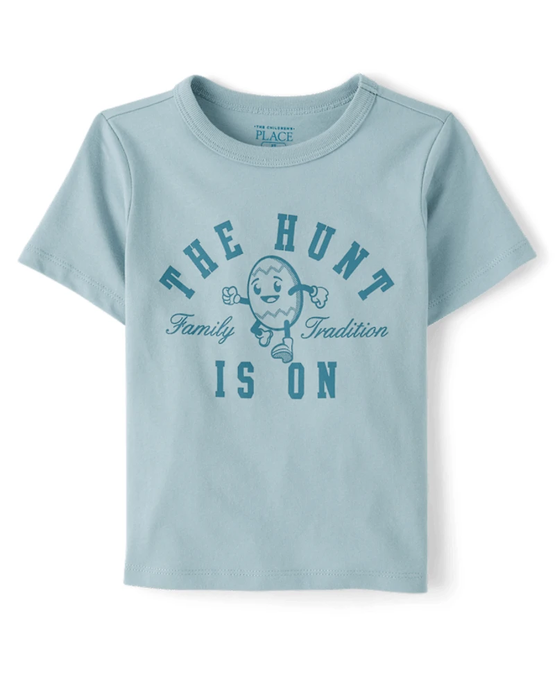 Baby And Toddler Boys Matching Family Easter The Hunt Is On Graphic Tee