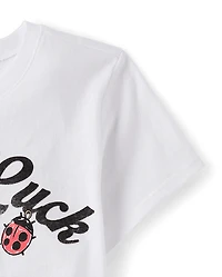 T-shirt graphique porte-bonheur pour la Saint-Patrick (filles)