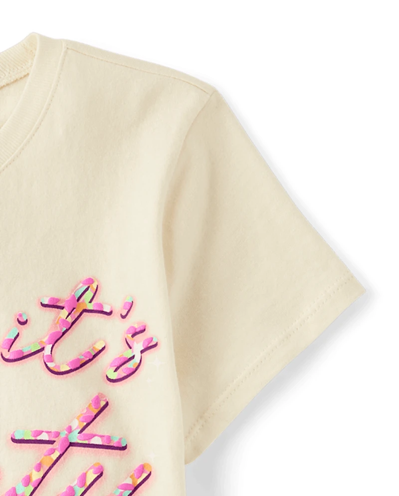 Girls Party Time Graphic Tee