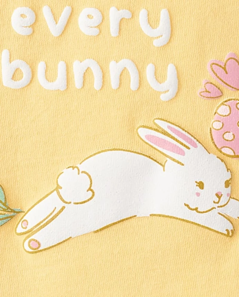 Girls Easter Loved By Every Bunny Graphic Tee