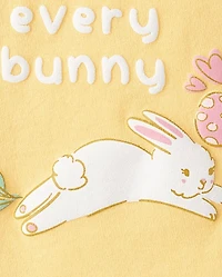 Girls Easter Loved By Every Bunny Graphic Tee