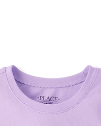 Girls Easter Bunny Bow Graphic Tee