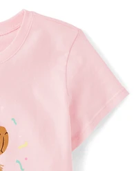 Girls Birthday Capybara Graphic Tee