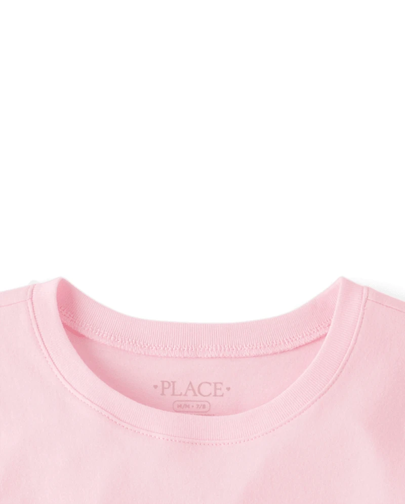 Girls Easter Bunny Floral  Graphic Tee