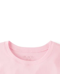 Girls Easter Bunny Floral  Graphic Tee