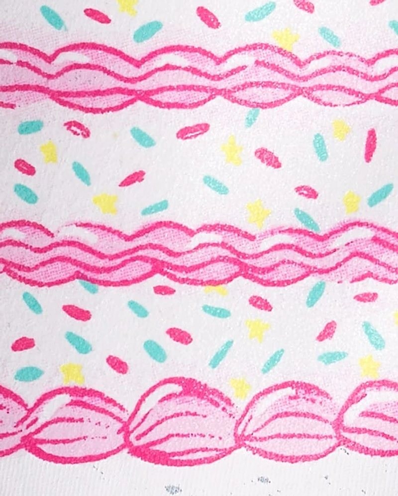 Baby And Toddler Girls Birthday Cake Graphic Tee