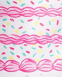 Baby And Toddler Girls Birthday Cake Graphic Tee