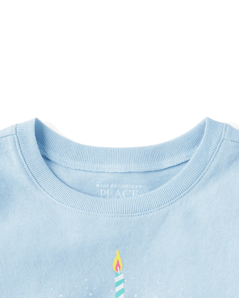 Baby And Toddler Girls Birthday Cake Graphic Tee