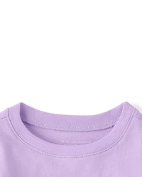 T-shirt graphique mignon avec un poussin pour Pâques, bébés et petites filles