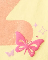 Baby And Toddler Girls Birthday Graphic Tee