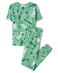 Boys Minecraft™ Snug Fit Cotton Pajamas
