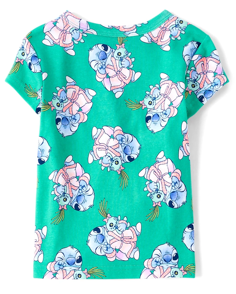 Pyjamas en coton ajustés Stitch™ pour bébés et petites filles