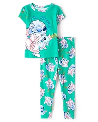 Pyjamas en coton ajustés Stitch™ pour bébés et petites filles
