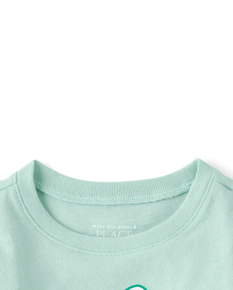 T-shirt graphique poussins de Pâques pour bébés et petites filles