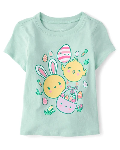 Baby And Toddler Girls  Easter Chick Graphic Tee