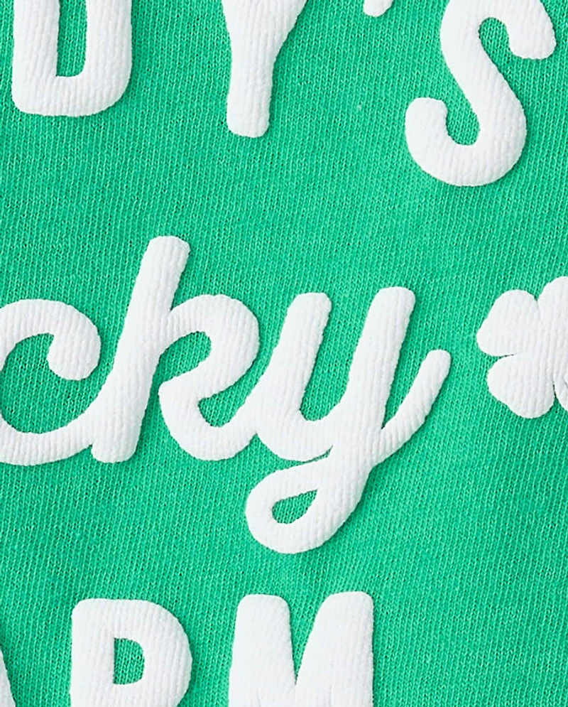 Baby And Toddler Girls St. Patrick's Day Daddy's Lucky Charm Graphic Tee