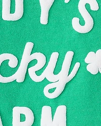 Baby And Toddler Girls St. Patrick's Day Daddy's Lucky Charm Graphic Tee