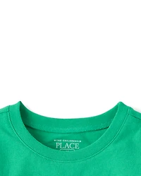 T-shirt graphique porte-bonheur de papa pour la Saint-Patrick, bébés et petites filles