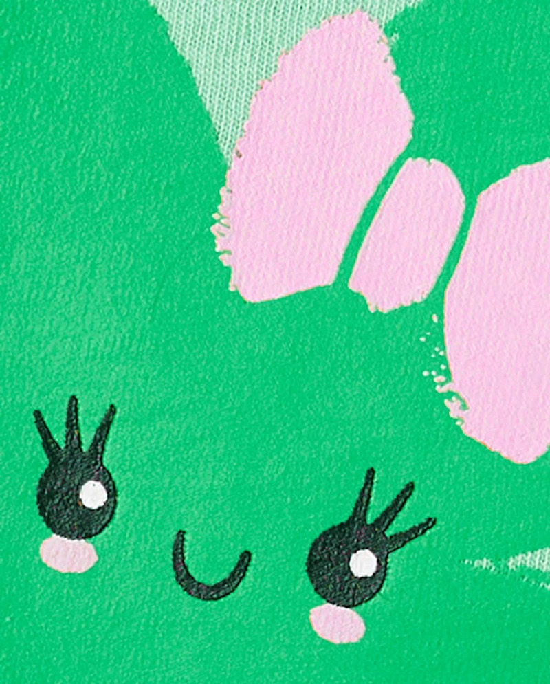 Baby And Toddler Girls St. Patrick's Day Cute Clover Graphic Tee