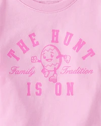 Baby And Toddler Girls Matching Family Easter The Hunt Is On Graphic Tee