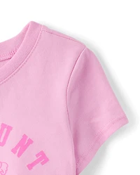 T-shirt graphique assorti pour bébés et petites filles, motif Pâques en famille : La chasse aux œufs est ouverte