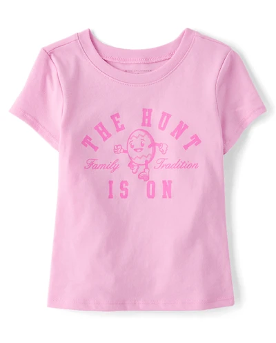Baby And Toddler Girls Matching Family Easter The Hunt Is On Graphic Tee